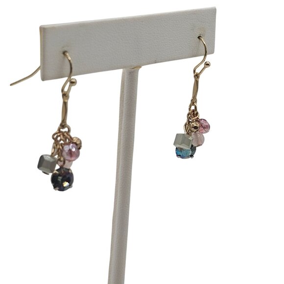 Fairy Cottage Preppy Boho Cluster Beaded Dangle Drop Earrings Fashion Jewelry - Picture 5 of 16